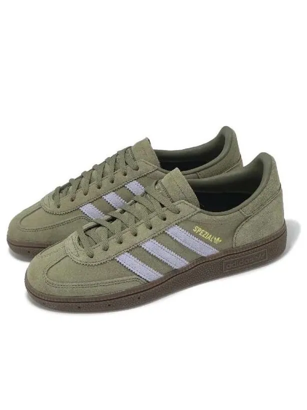 (WMNS) Adidas Handball Spezial 'Focus Olive' — изображение 2 из 6, оливковый/фиолетовый