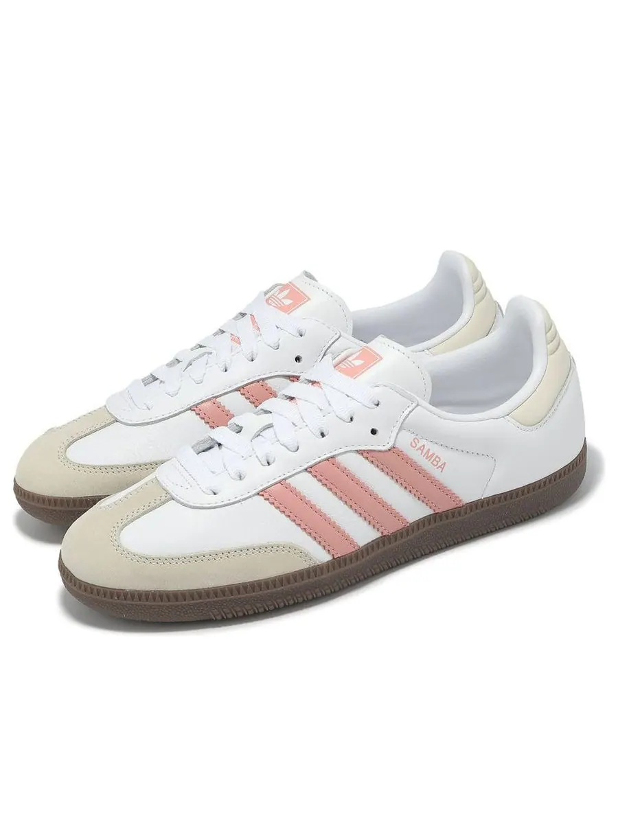 Кроссовки (WMNS) adidas Samba OG 'White Wonder Mauve' — изображение 3 из 5, белый