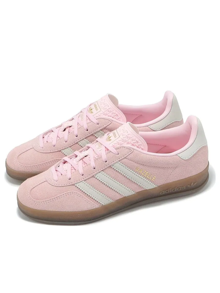 Кроссовки (WMNS) adidas Gazelle Indoor 'Pink White' — изображение 3 из 5, розовый