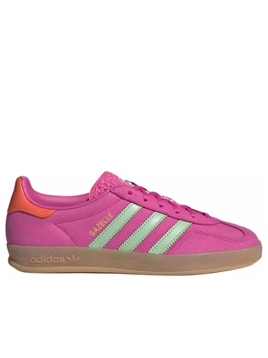 Кроссовки adidas Gazelle Indoor 'Semi Lucid Fuchsia Green' — изображение 2 из 6, розовый