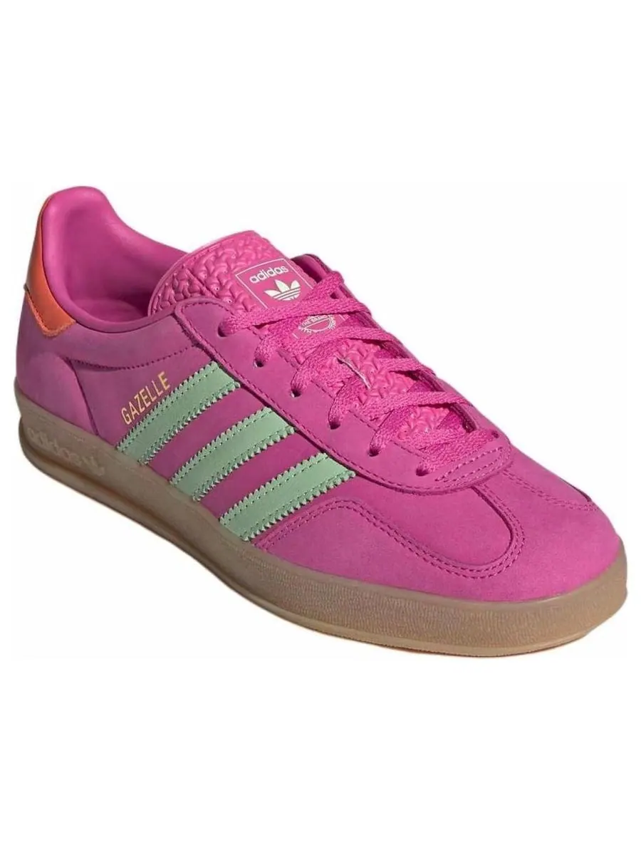 Кроссовки adidas Gazelle Indoor 'Semi Lucid Fuchsia Green' — изображение 3 из 6, розовый