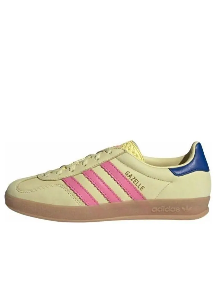 (WMNS) Adidas Gazelle Indoor 'Powder Yellow Lucid Pink' — изображение 1 из 6, желтый/розовый/синий