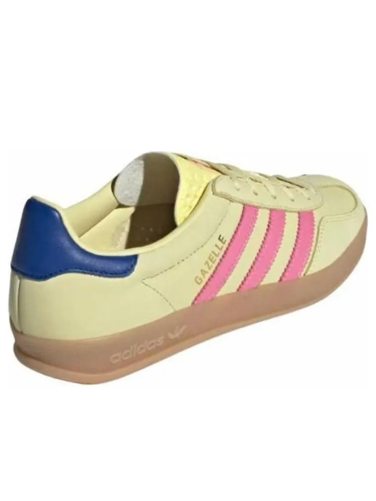 (WMNS) Adidas Gazelle Indoor 'Powder Yellow Lucid Pink' — изображение 4 из 6, желтый/розовый/синий