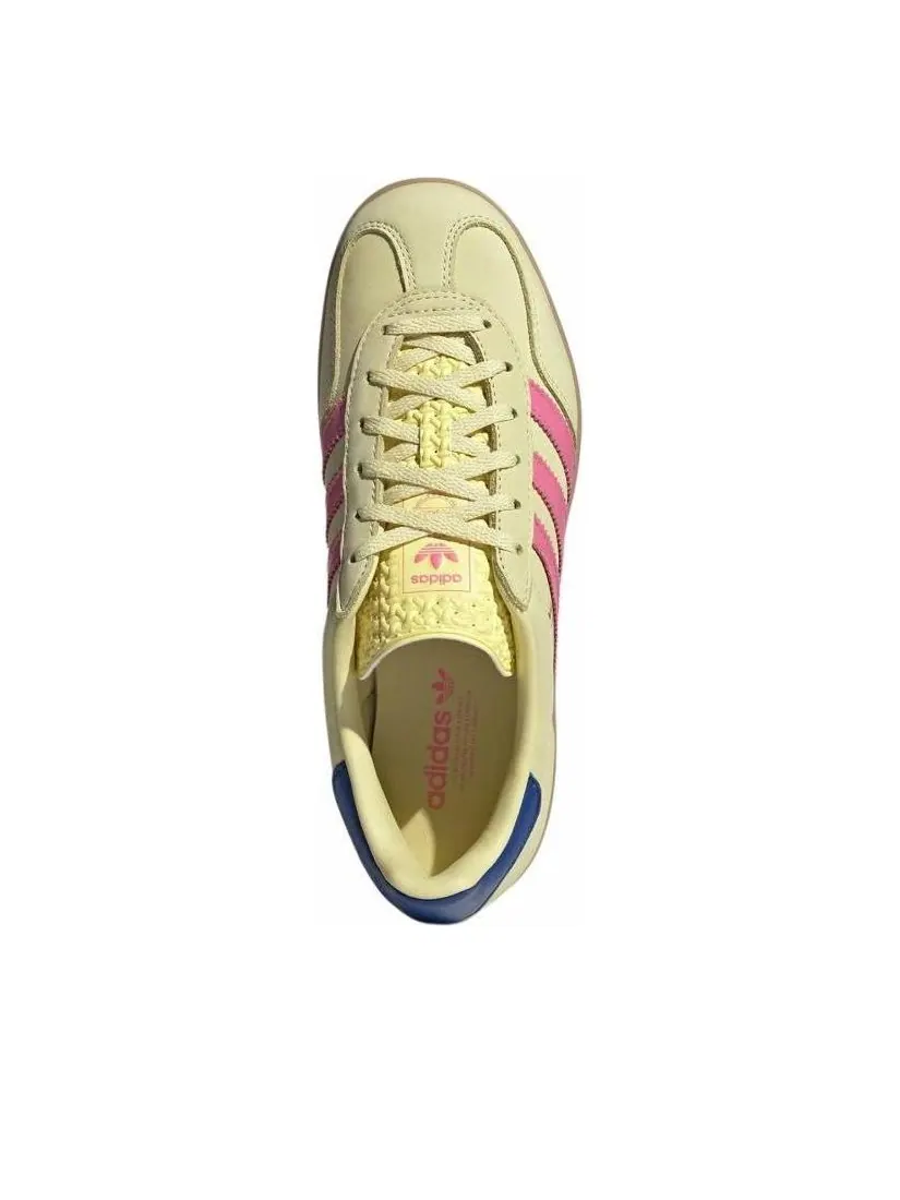 (WMNS) Adidas Gazelle Indoor 'Powder Yellow Lucid Pink' — изображение 5 из 6, желтый/розовый/синий