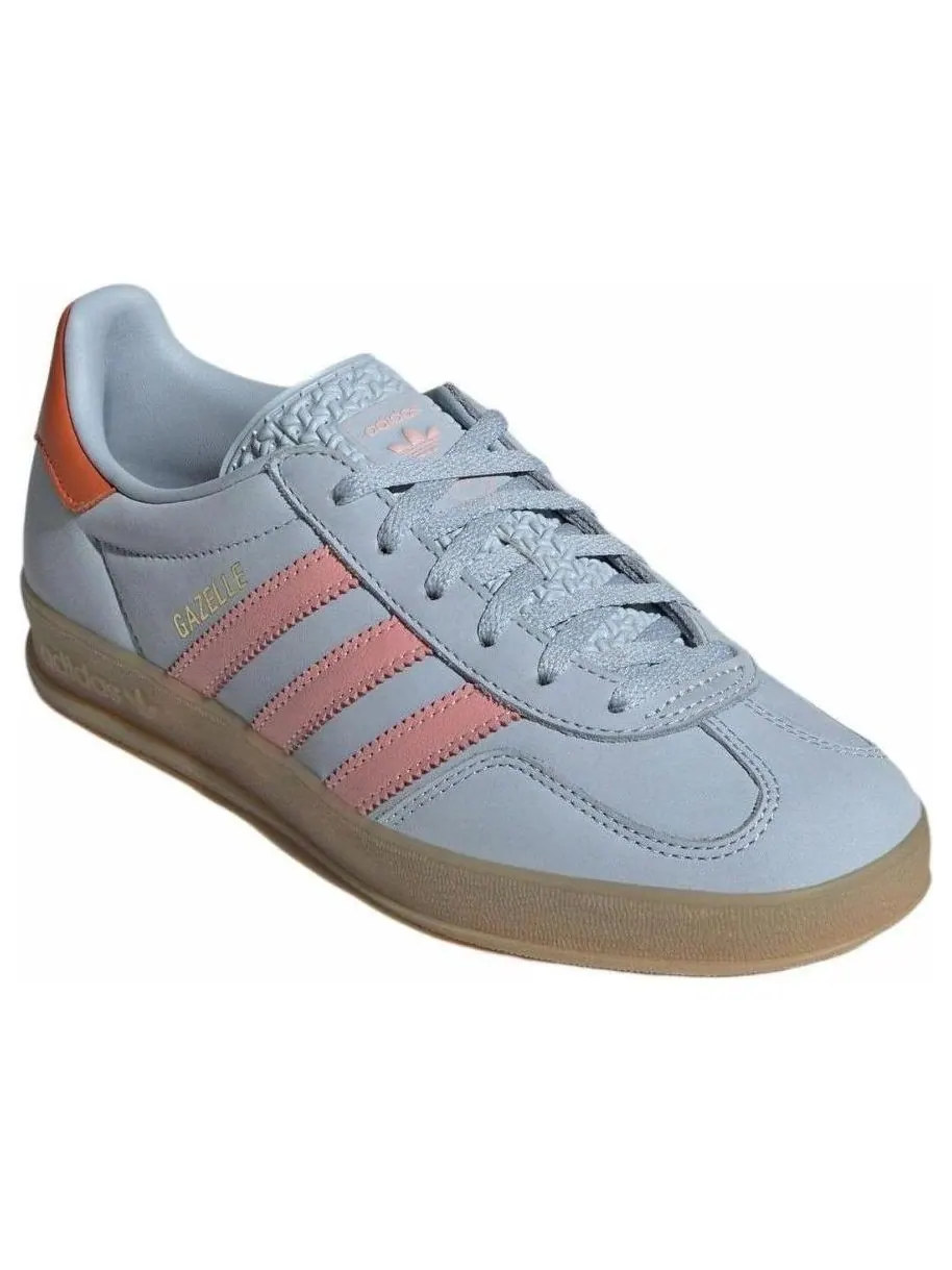 Кроссовки (WMNS) adidas Gazelle Indoor 'Wonder Blue Solar Orange' — изображение 3 из 5, синий