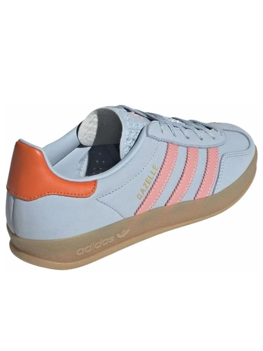 Кроссовки (WMNS) adidas Gazelle Indoor 'Wonder Blue Solar Orange' — изображение 4 из 5, синий