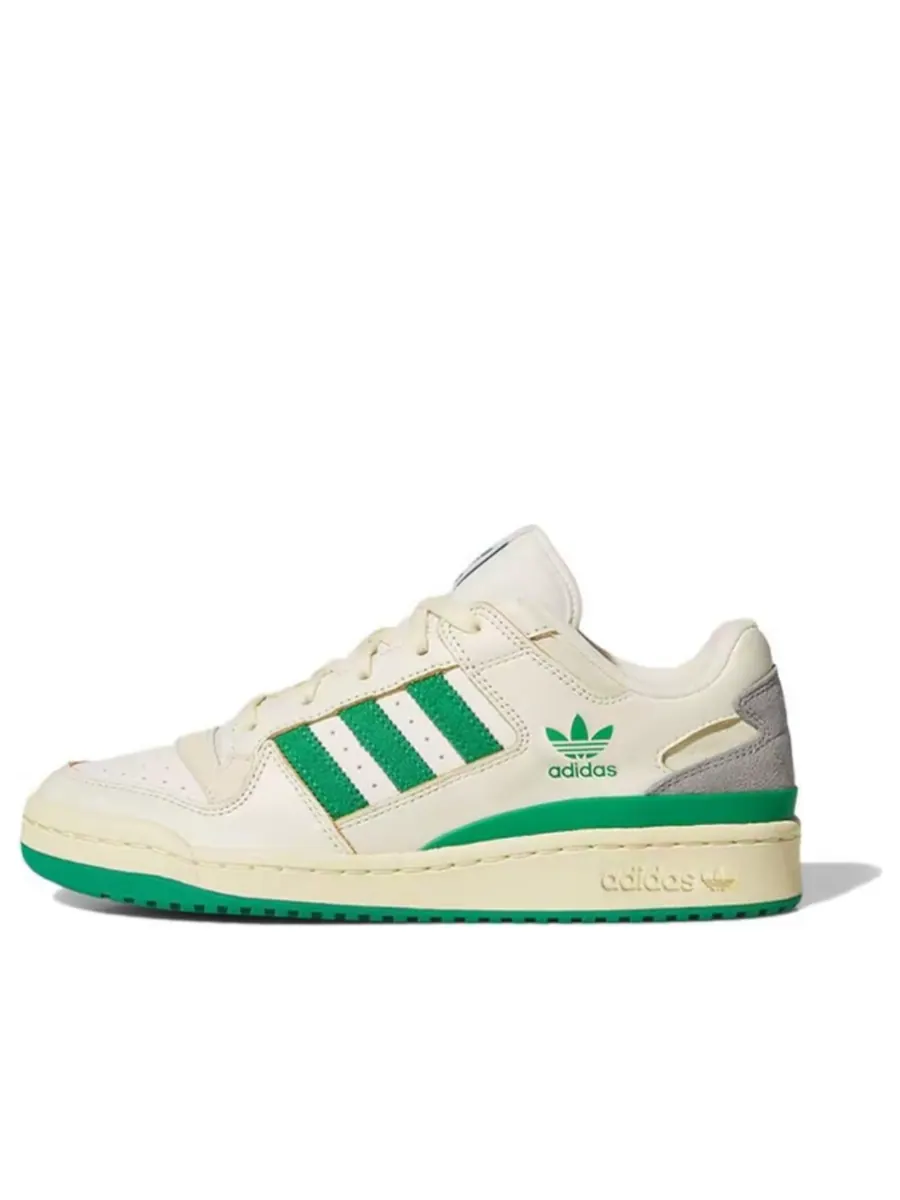 Кроссовки adidas Forum Low CL 'Cream White Green Warm Vanilla' — изображение 1 из 2, белый