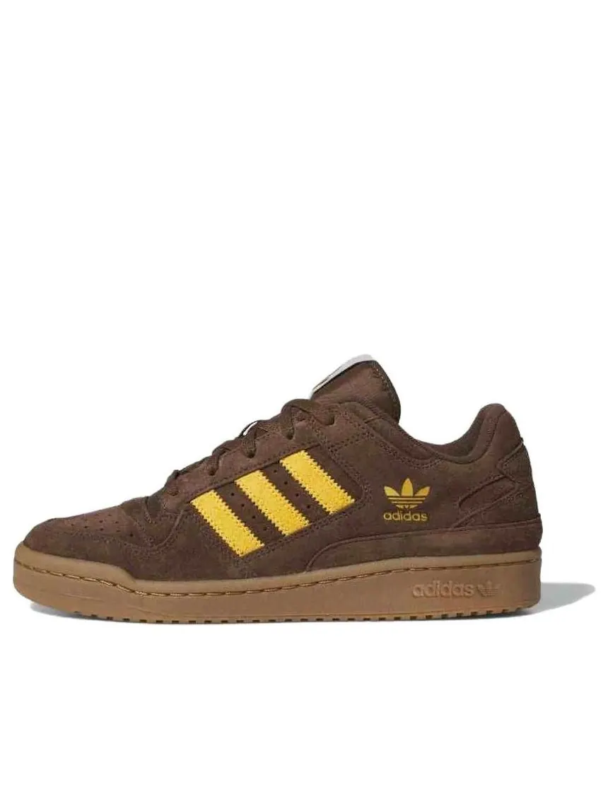 Кроссовки adidas Forum Low CL 'Brown Preloved Yellow' — изображение 1 из 5, коричневый