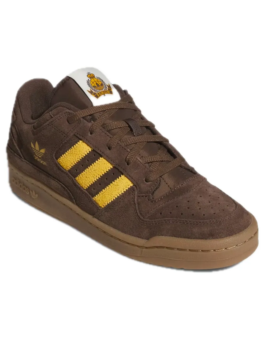Кроссовки adidas Forum Low CL 'Brown Preloved Yellow' — изображение 3 из 5, коричневый