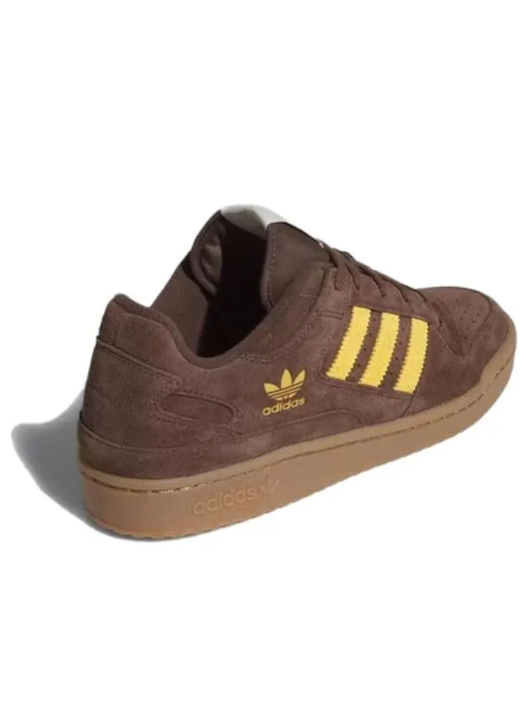 Кроссовки adidas Forum Low CL 'Brown Preloved Yellow' — изображение 4 из 5, коричневый