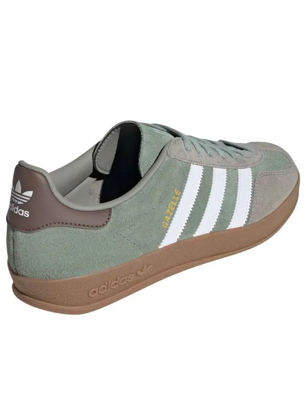 Кроссовки gazelle indoor Adidas — изображение 4 из 4, оливковый зеленый