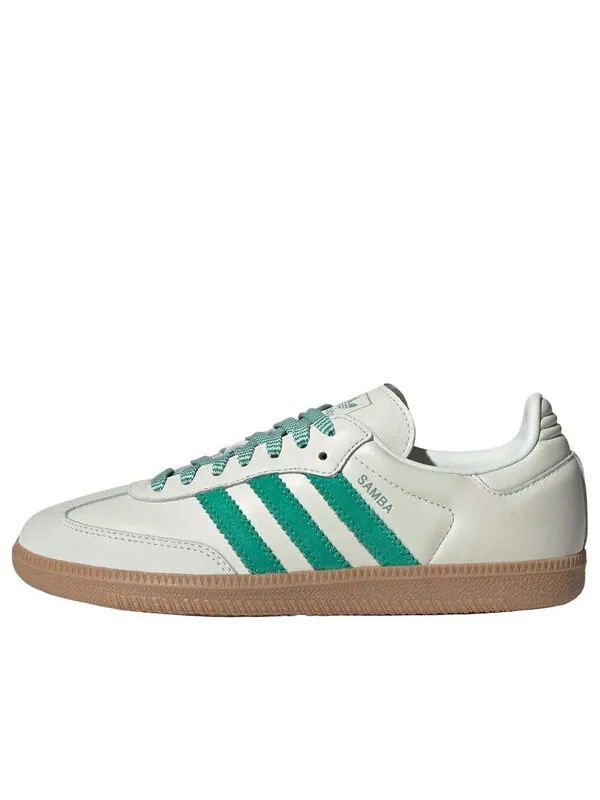 Кроссовки самба ог Adidas — изображение 1 из 4, белый/зеленый/зеленый