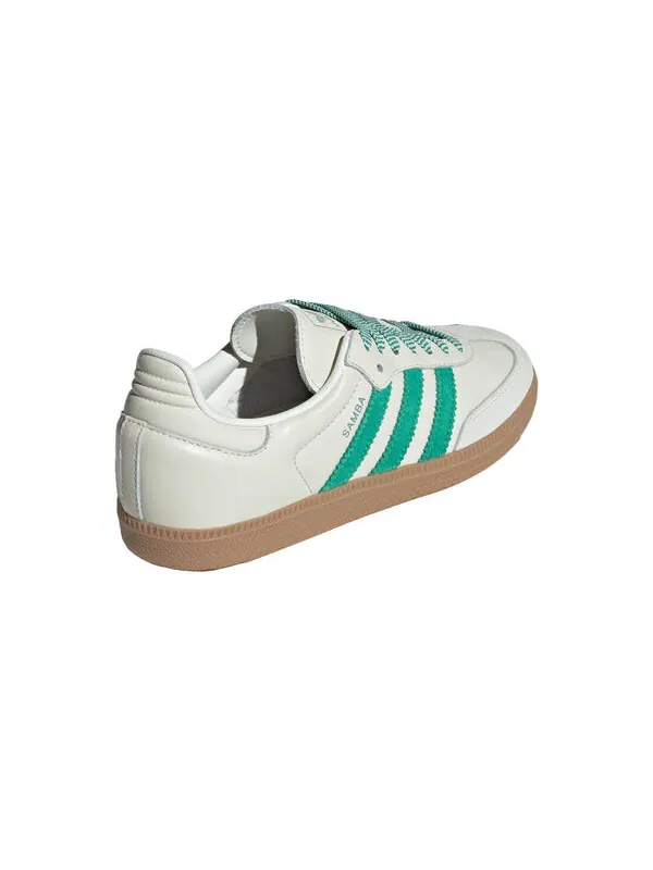 Кроссовки самба ог Adidas — изображение 4 из 4, белый/зеленый/зеленый