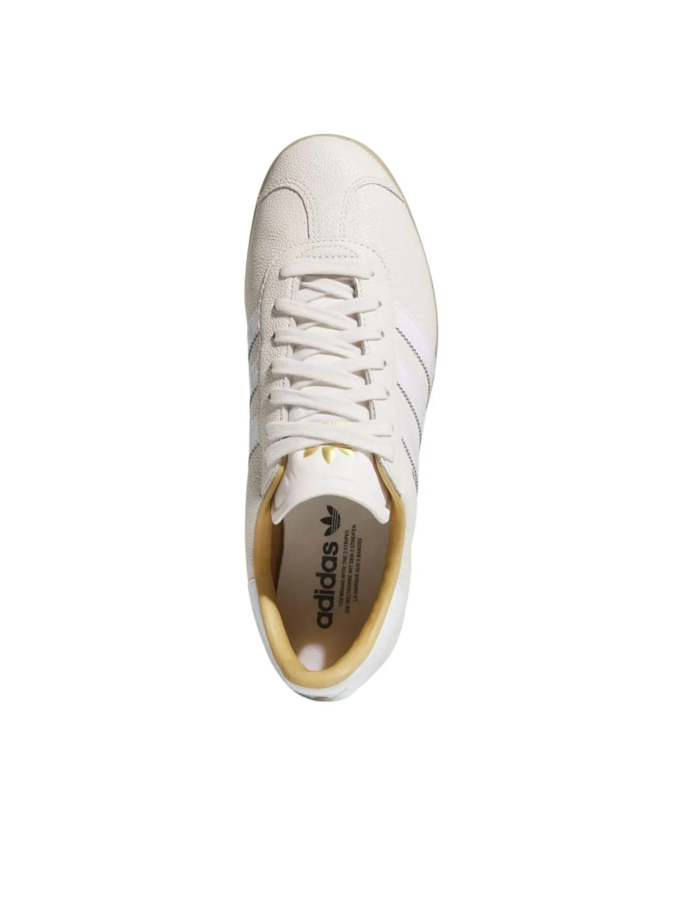 Adidas Gazelle Golf LUX 'Chalk White Gum' — изображение 2 из 5, белый/белый