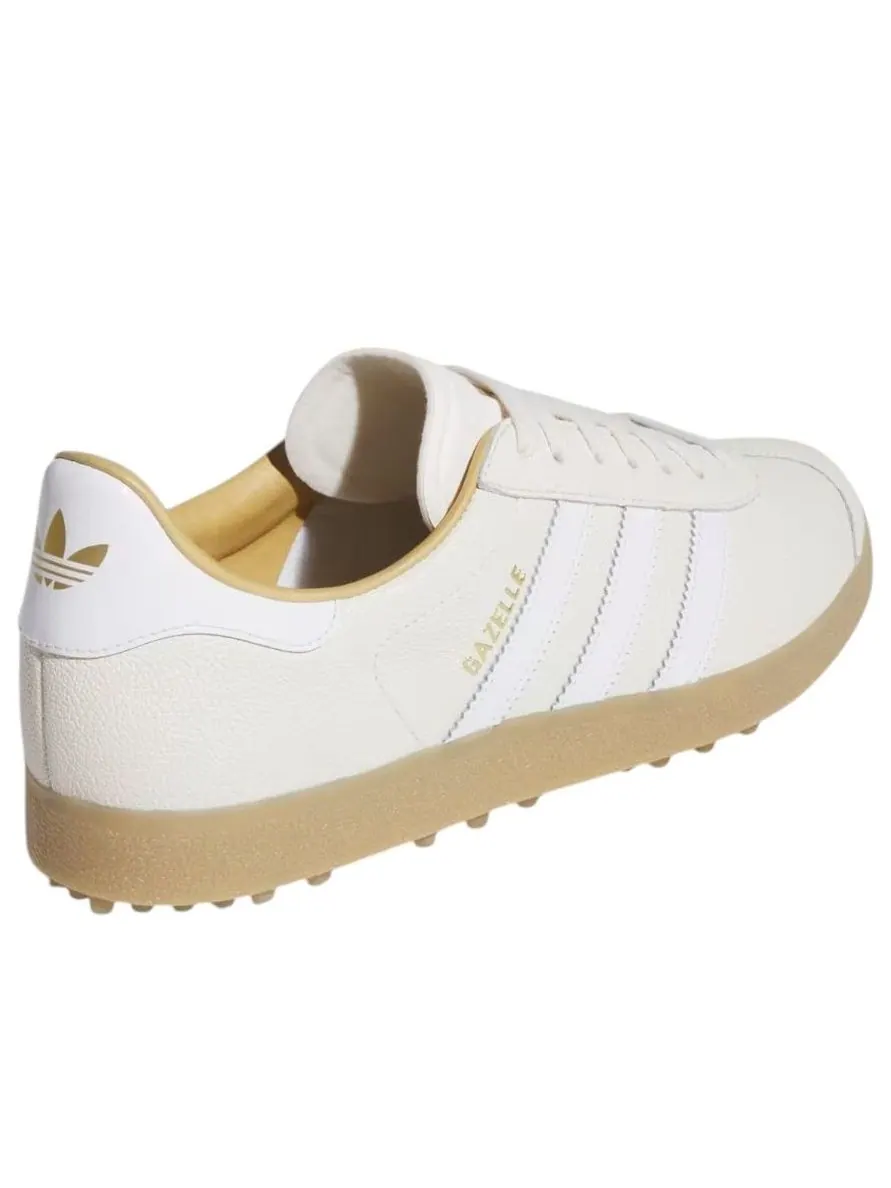 Adidas Gazelle Golf LUX 'Chalk White Gum' — изображение 5 из 5, белый/белый