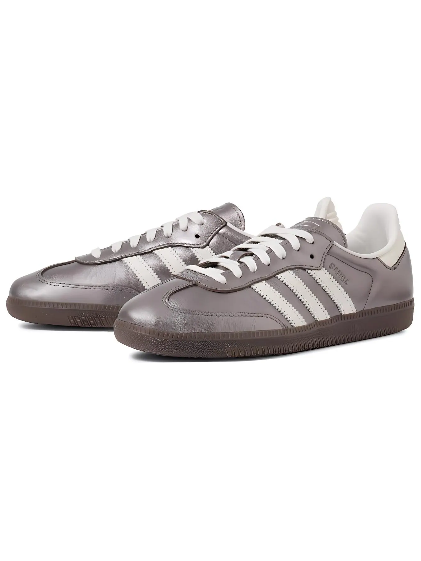 Кроссовки adidas originals SAMBA OG Skateboarding Shoes Unisex Low-top Dark Purple/Han Jade White — изображение 3 из 5