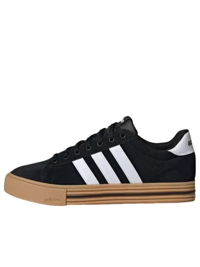 Мужские кроссовки с кожаным верхом Daily 4.0 Adidas — изображение 1 из 5, черный