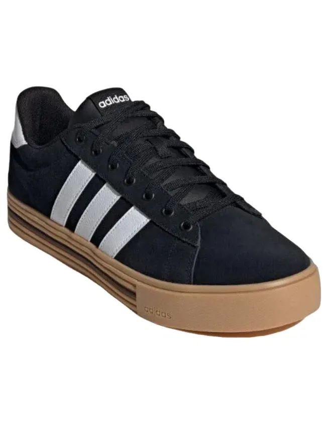 Мужские кроссовки с кожаным верхом Daily 4.0 Adidas — изображение 3 из 5, черный
