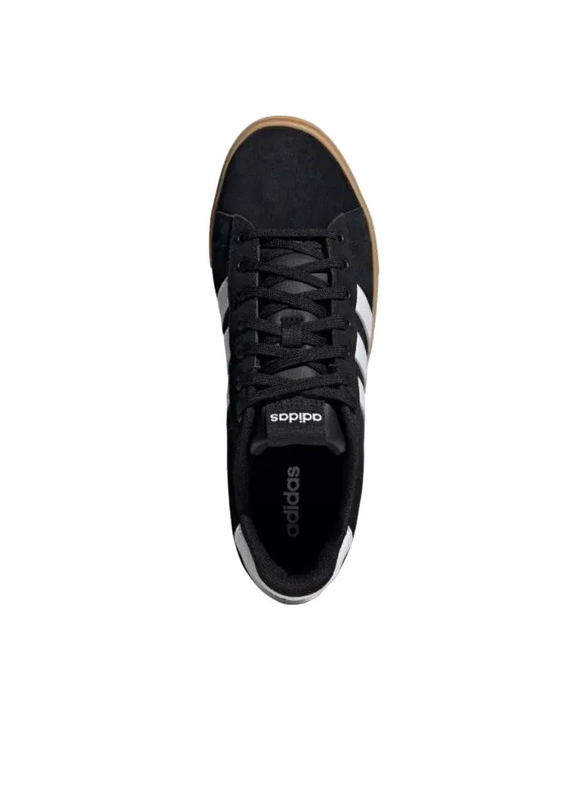 Мужские кроссовки с кожаным верхом Daily 4.0 Adidas — изображение 4 из 5, черный