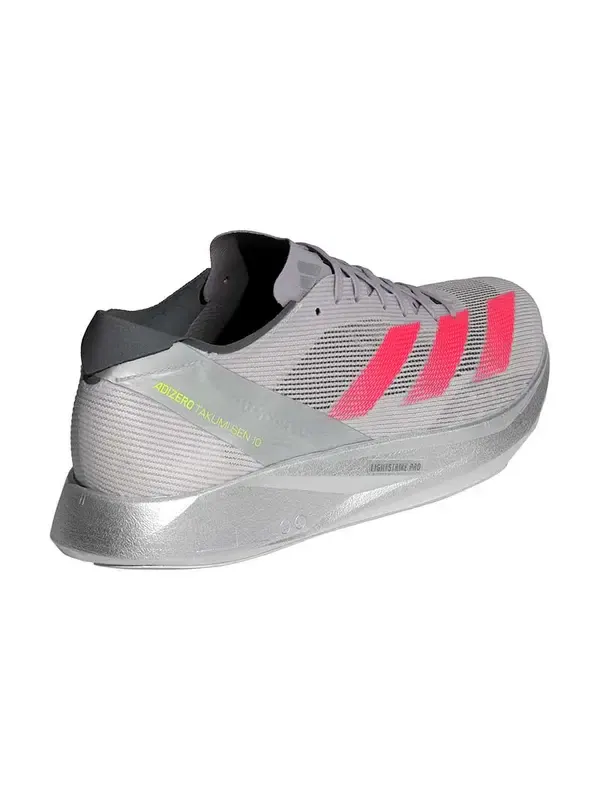 Кроссовки adizero boston 12 'dash grey lucid red lucid lemon' Adidas — изображение 3 из 3, серый/красный