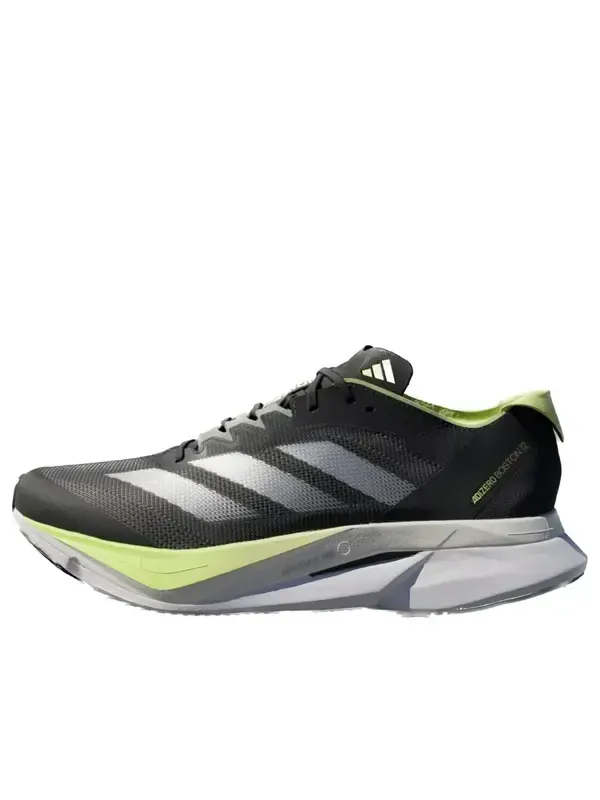 Кроссовки adizero boston 12 'silver metallic pulse lime' Adidas — изображение 1 из 4, серебристый металлик