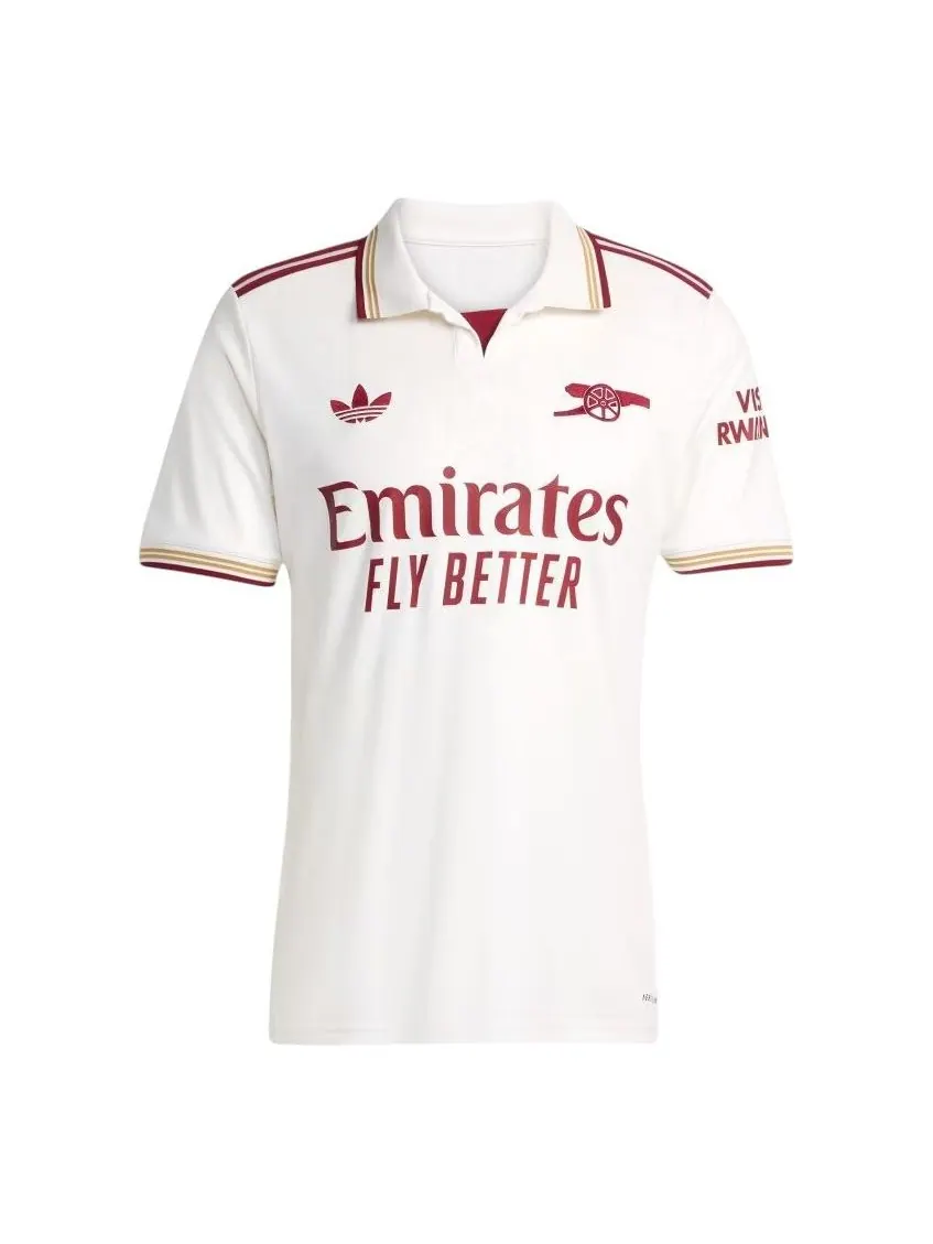 Кроссовки adidas Arsenal 2025/2026 Third Kit 'Cloud White Burgundy' — изображение 1 из 5, белый