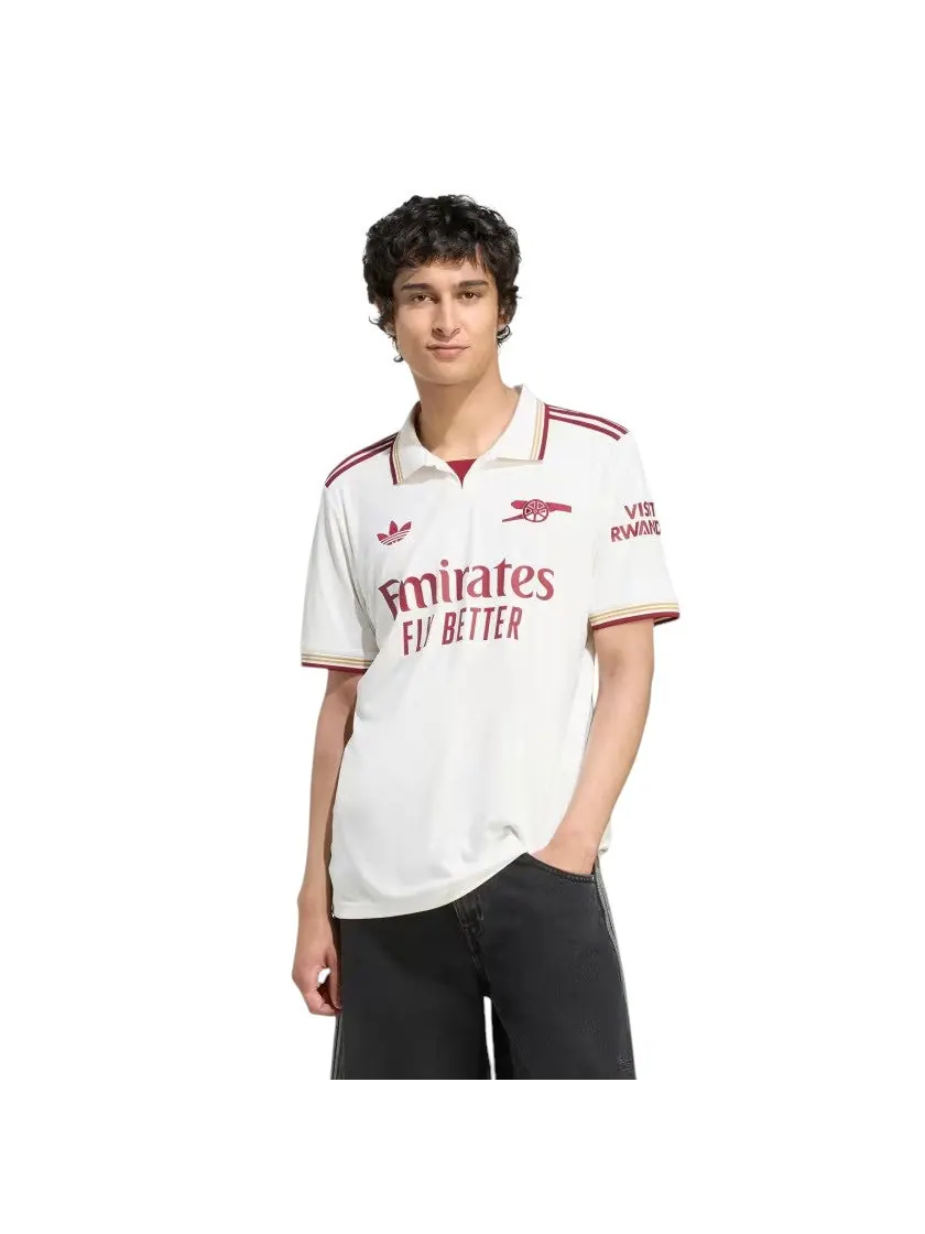 Кроссовки adidas Arsenal 2025/2026 Third Kit 'Cloud White Burgundy' — изображение 3 из 5, белый
