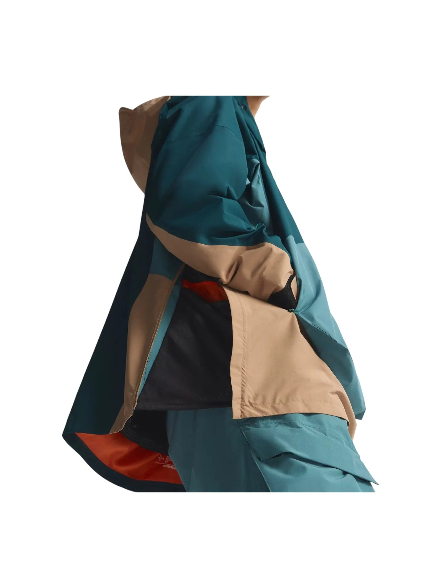Кроссовки adidas Terrex Xploric 2 Layer Lined Climaproof Anorak 'Preloved Teal Aurora Ivy' — изображение 4 из 5, мульти