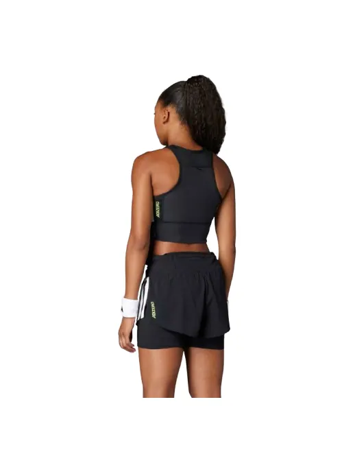 (WMNS) Adidas Adizero Running Gel Pocket Crop Top 'Black' — изображение 2 из 2, черный