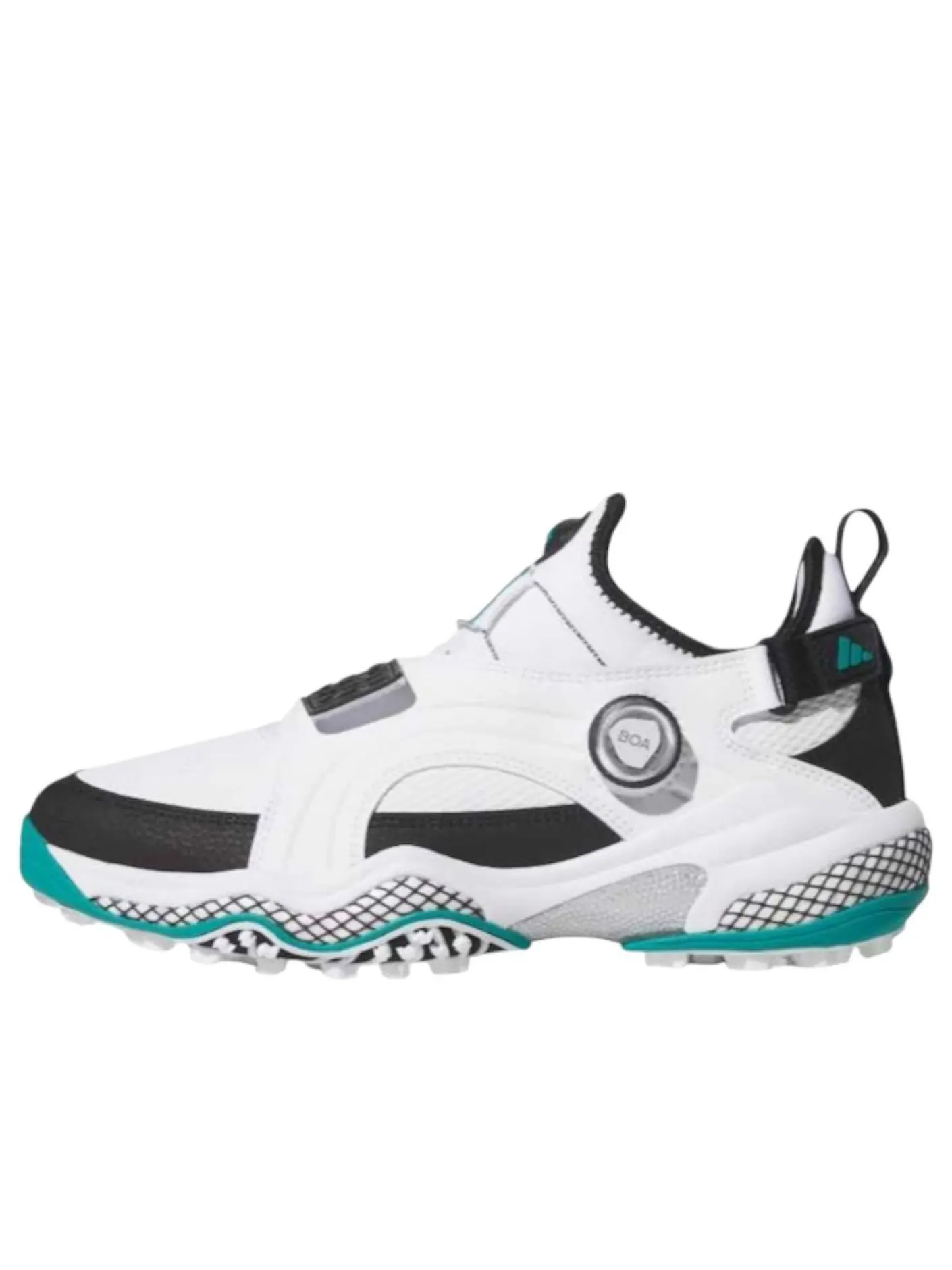Adidas Codechaos 25 Midcut BOA Spikeless 'Cloud White Core Black Pure Teal' — изображение 1 из 6, белый/черный