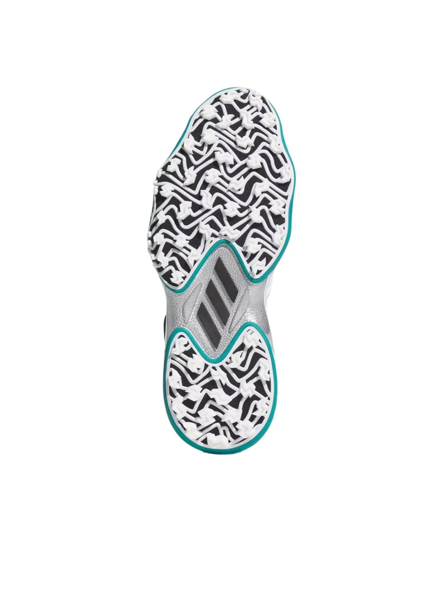 Adidas Codechaos 25 Midcut BOA Spikeless 'Cloud White Core Black Pure Teal' — изображение 5 из 6, белый/черный