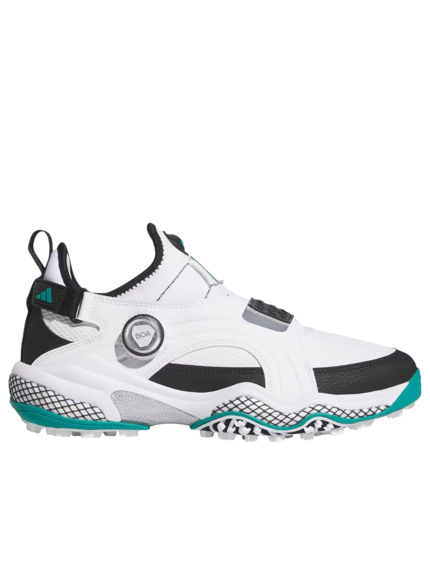 Adidas Codechaos 25 Midcut BOA Spikeless 'Cloud White Core Black Pure Teal' — изображение 6 из 6, белый/черный