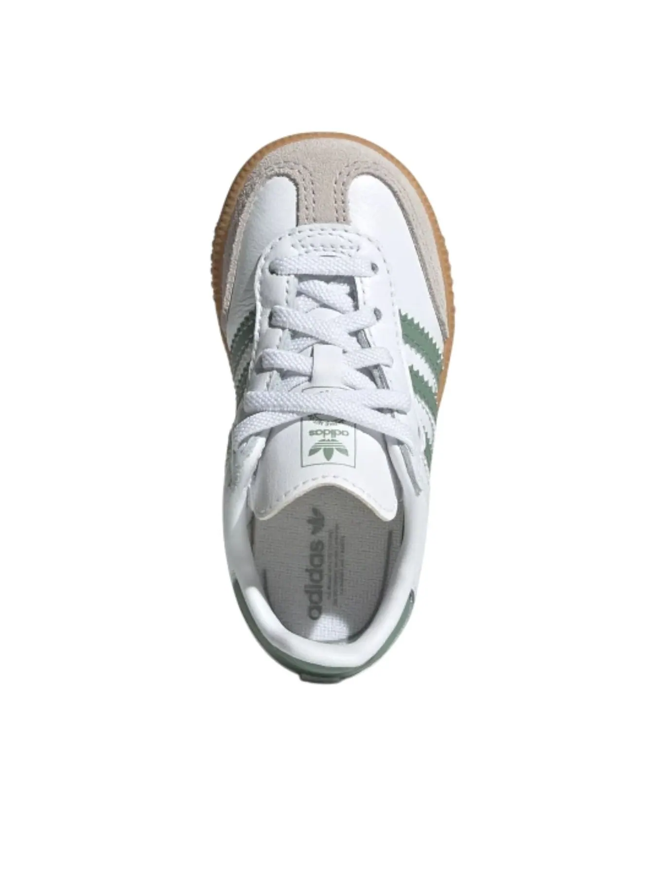 (TD) Adidas Samba OG Cloud White Sylver Green — изображение 2 из 5