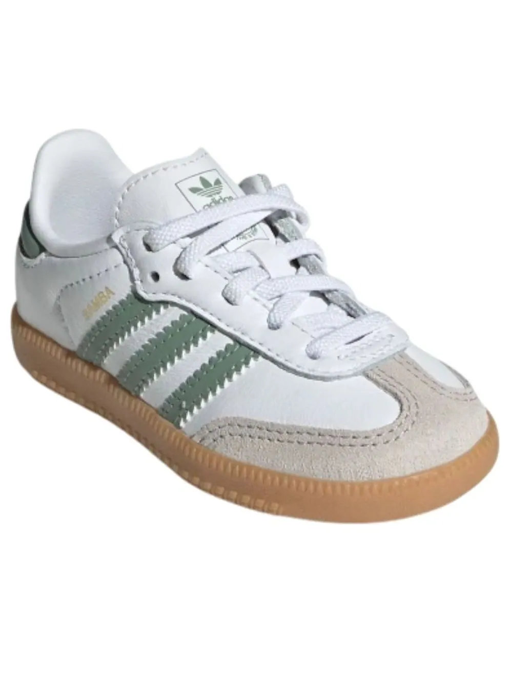 (TD) Adidas Samba OG Cloud White Sylver Green — изображение 4 из 5