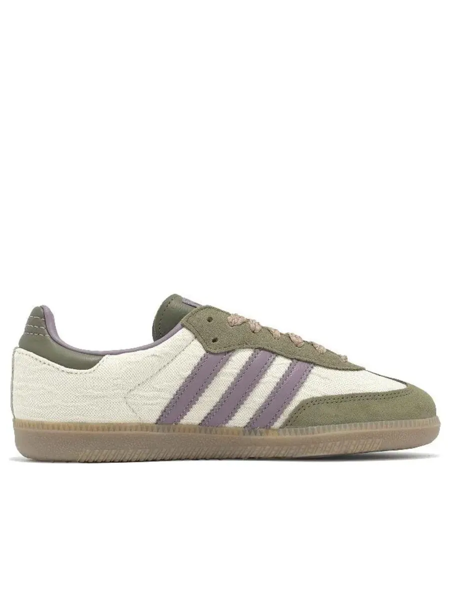 Кроссовки adidas Samba OG 'Alumina Legacy Purple' — изображение 2 из 5, бежевый