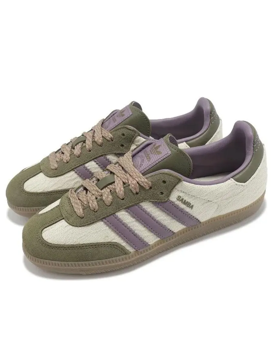 Кроссовки adidas Samba OG 'Alumina Legacy Purple' — изображение 3 из 5, бежевый