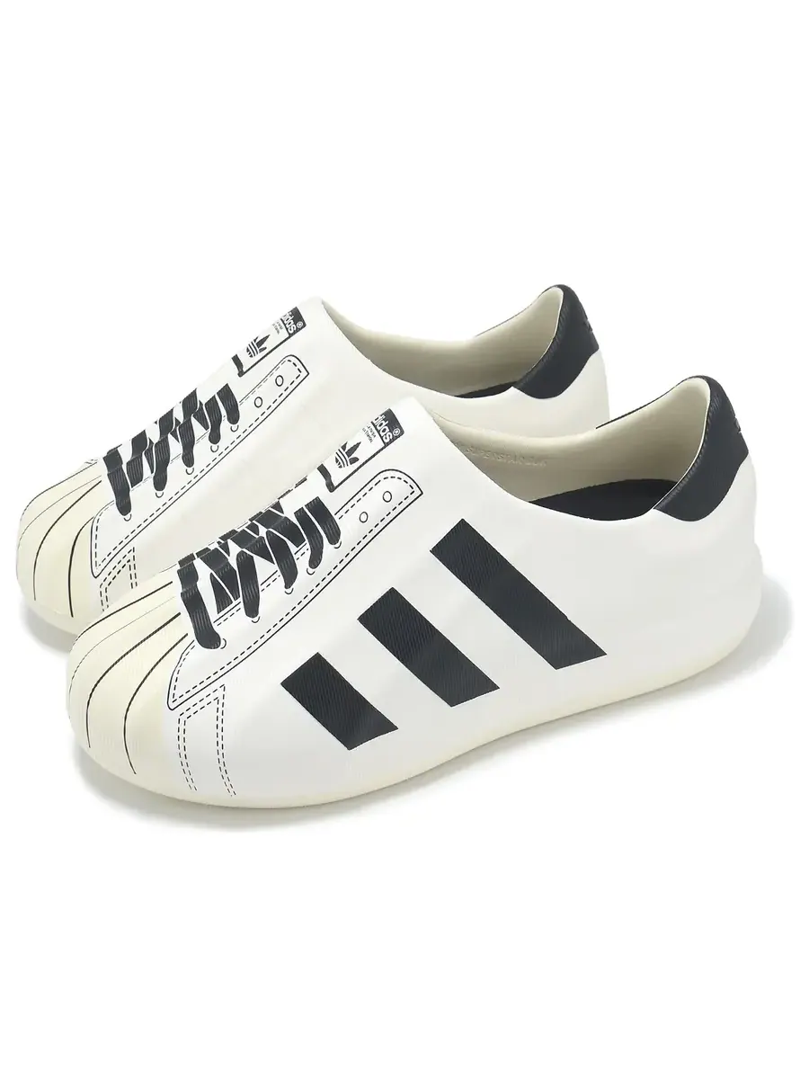 Сандалии adidas adiFom Superstar 'White Black' — изображение 2 из 5, белый