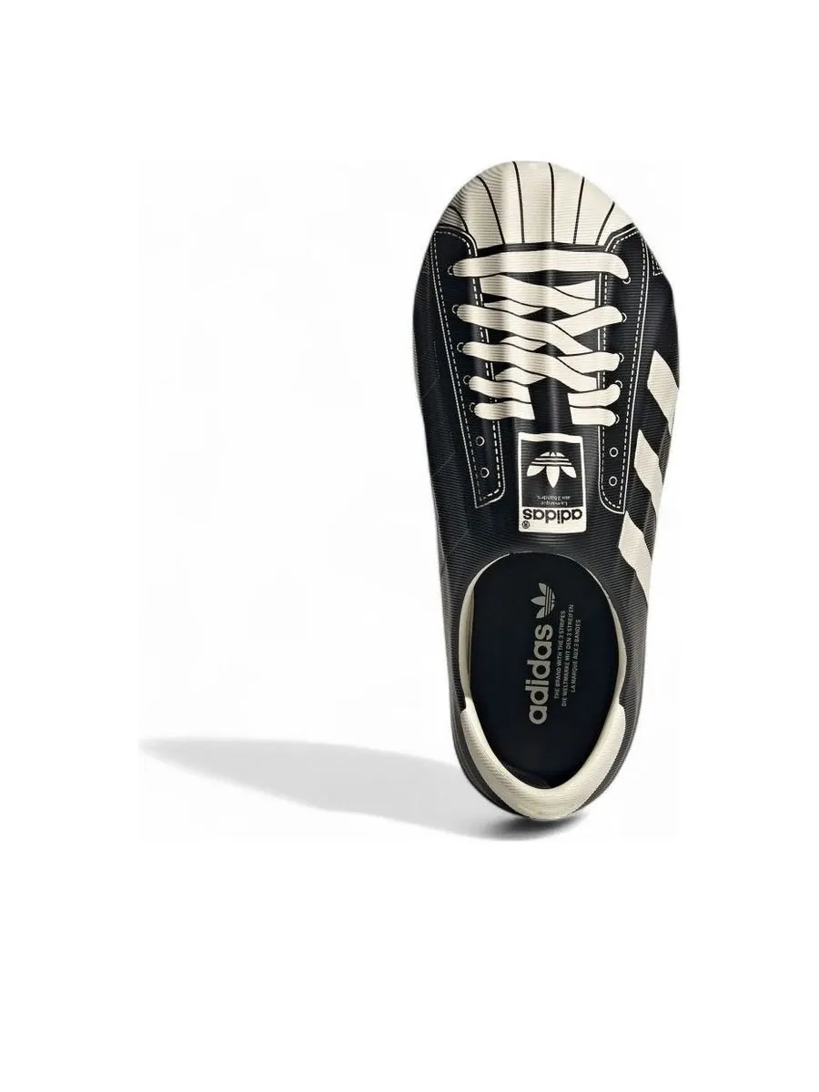 Сандалии adidas adiFOM Superstar 'Black Cream White' — изображение 2 из 5, черный