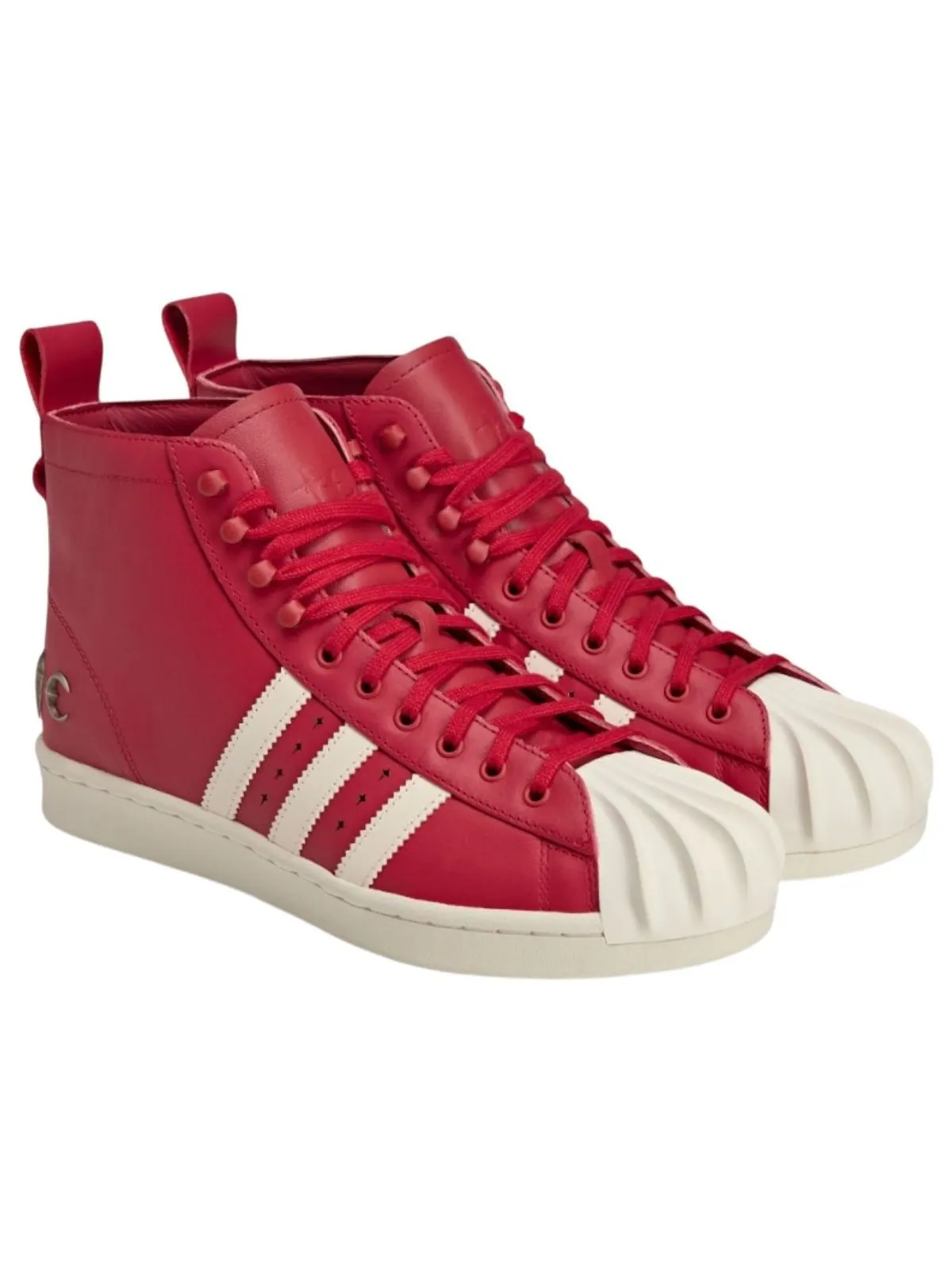 Ботинки Adidas x Thug Club Superstar Boot Luxe 'Red' — изображение 4 из 5, красный/кремовый белый