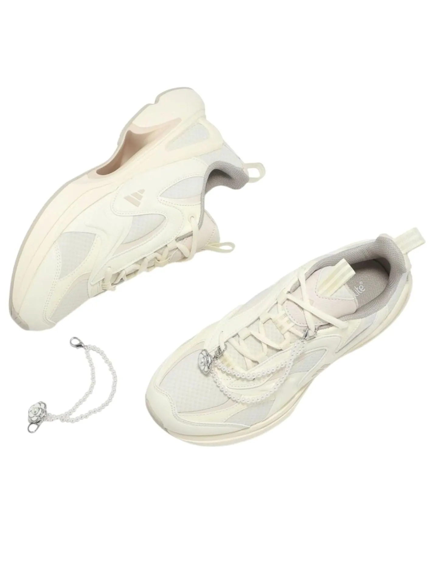Кроссовки (WMNS) adidas Swanner 'Beige Warm Pink' — изображение 3 из 3, бежевый