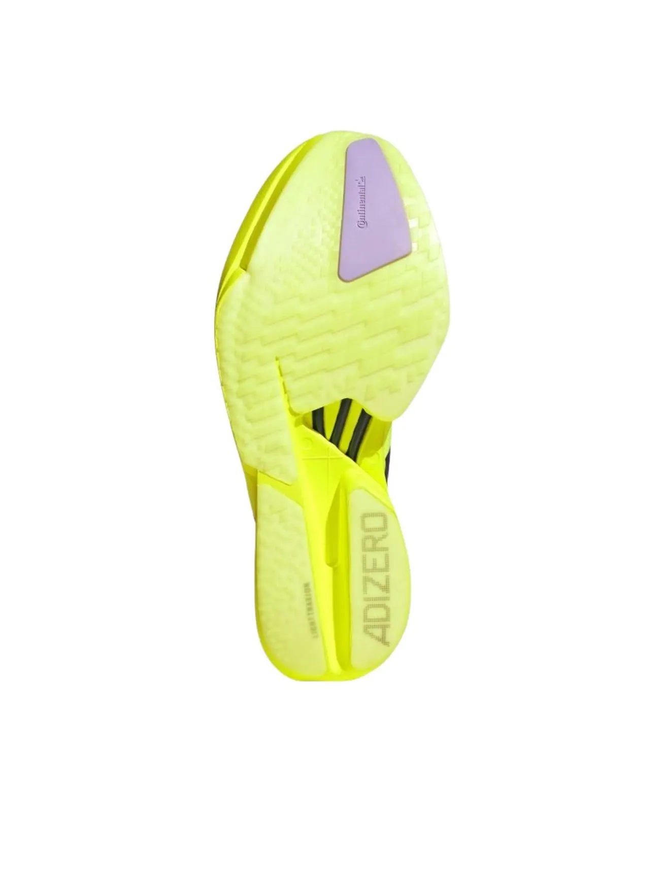 Кроссовки Adidas Adizero Adios Pro 4 Solar Yellow Aurora Plum — изображение 3 из 5, желтый