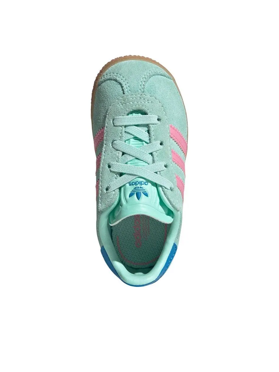 Кроссовки (TD) adidas Gazelle CF EL 'Mint Pink' — изображение 5 из 6, зеленый