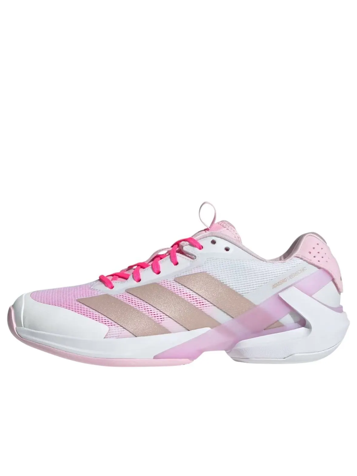 (WMNS) Adidas adizero Ubersonic 5 W 'Cloud White Ash Pearl' — изображение 1 из 5, белый//розовый