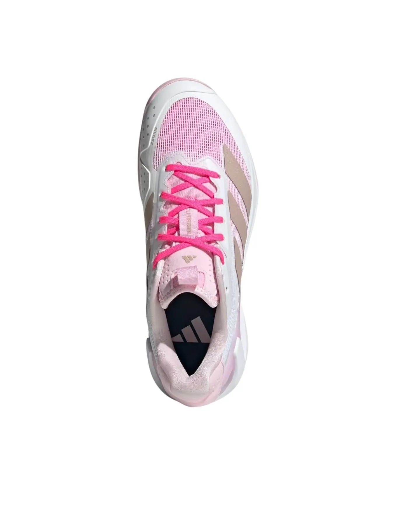 (WMNS) Adidas adizero Ubersonic 5 W 'Cloud White Ash Pearl' — изображение 2 из 5, белый//розовый