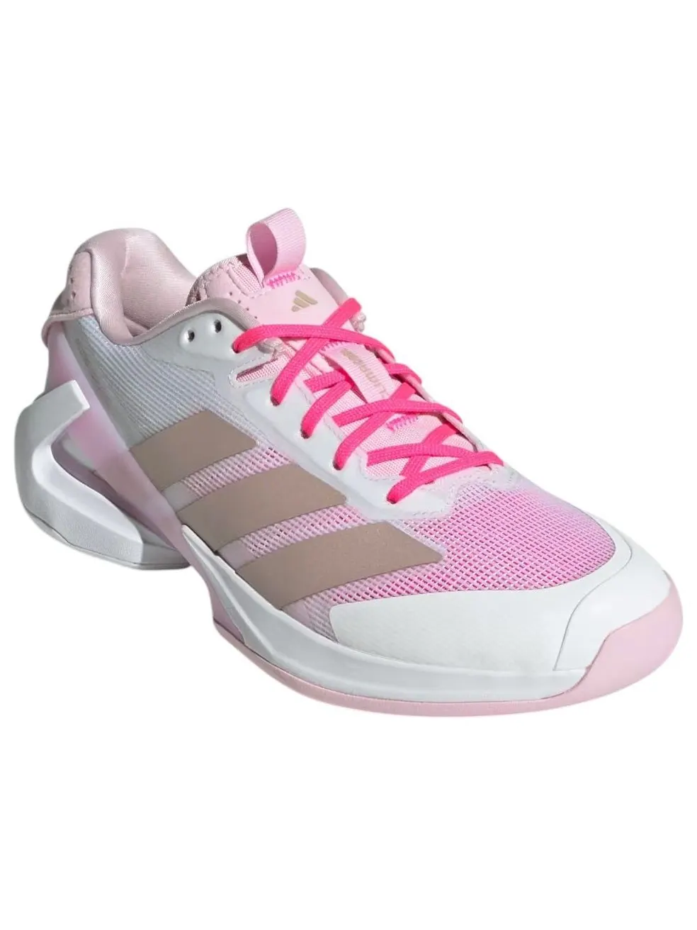 (WMNS) Adidas adizero Ubersonic 5 W 'Cloud White Ash Pearl' — изображение 4 из 5, белый//розовый