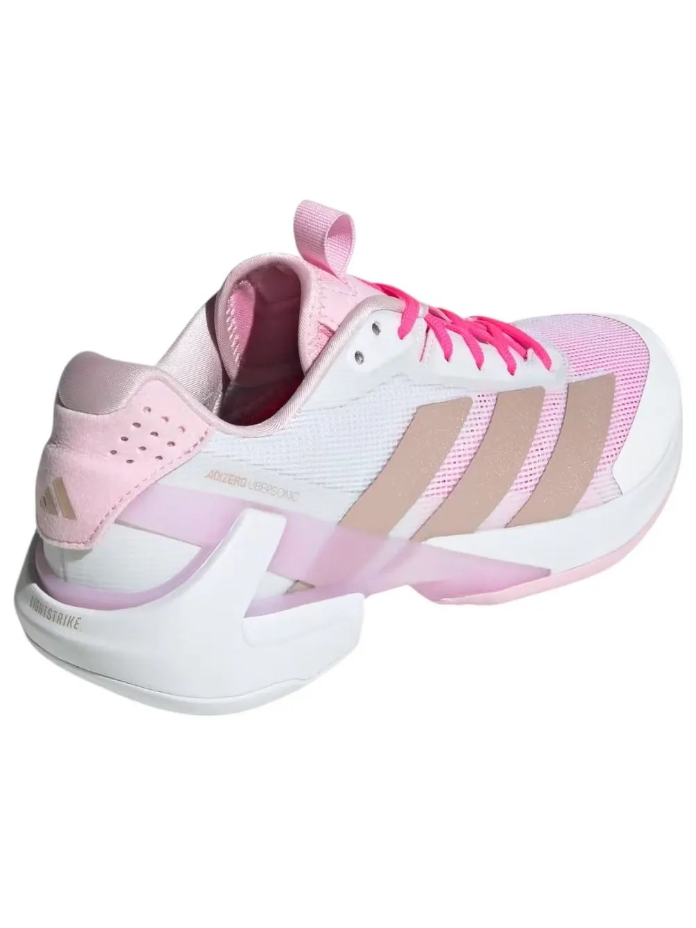 (WMNS) Adidas adizero Ubersonic 5 W 'Cloud White Ash Pearl' — изображение 5 из 5, белый//розовый