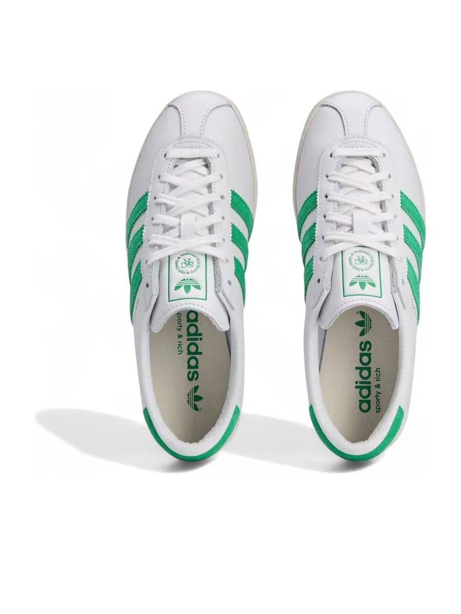 Кроссовки (WMNS) adidas x Sporty & Rich Blanc 'White Court Green' — изображение 5 из 6, белый