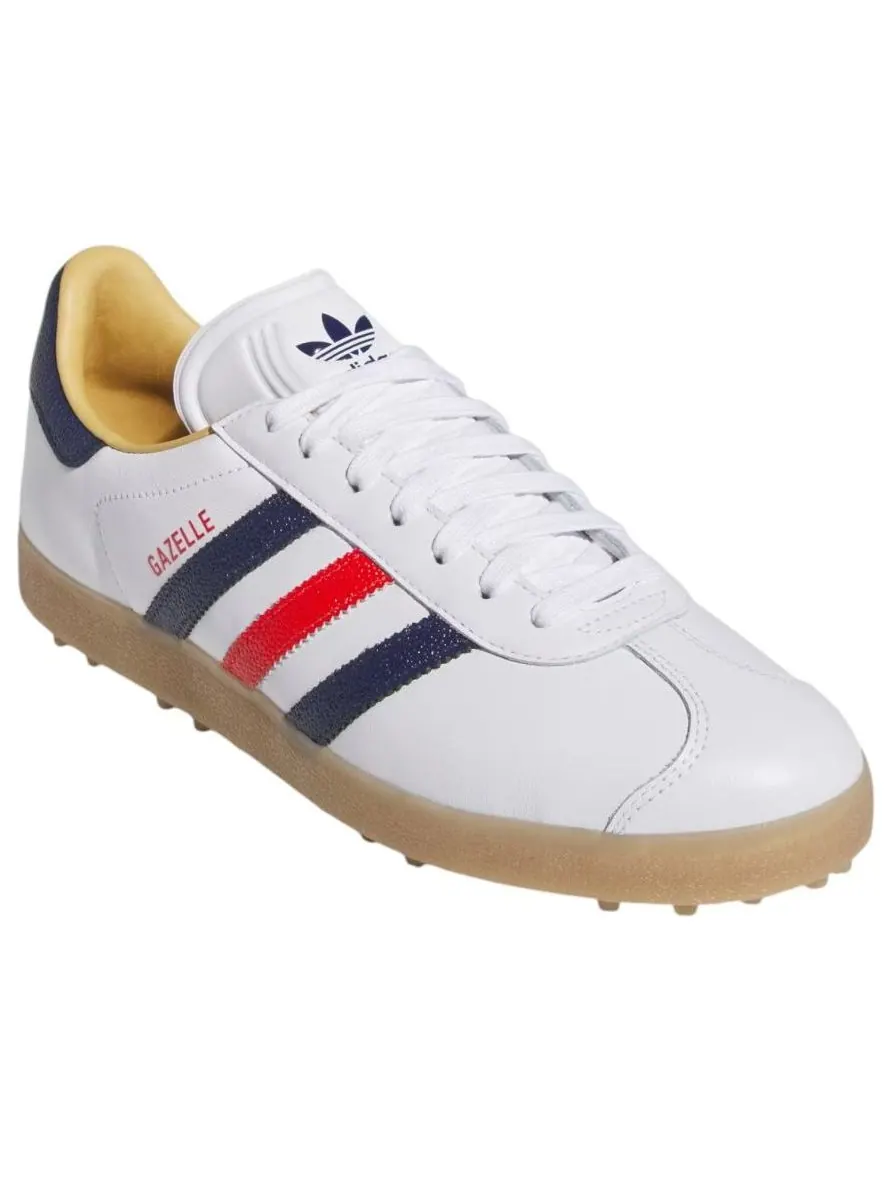 Adidas Gazelle Golf LE 'Cloud White Dark Blue Red' — изображение 4 из 5