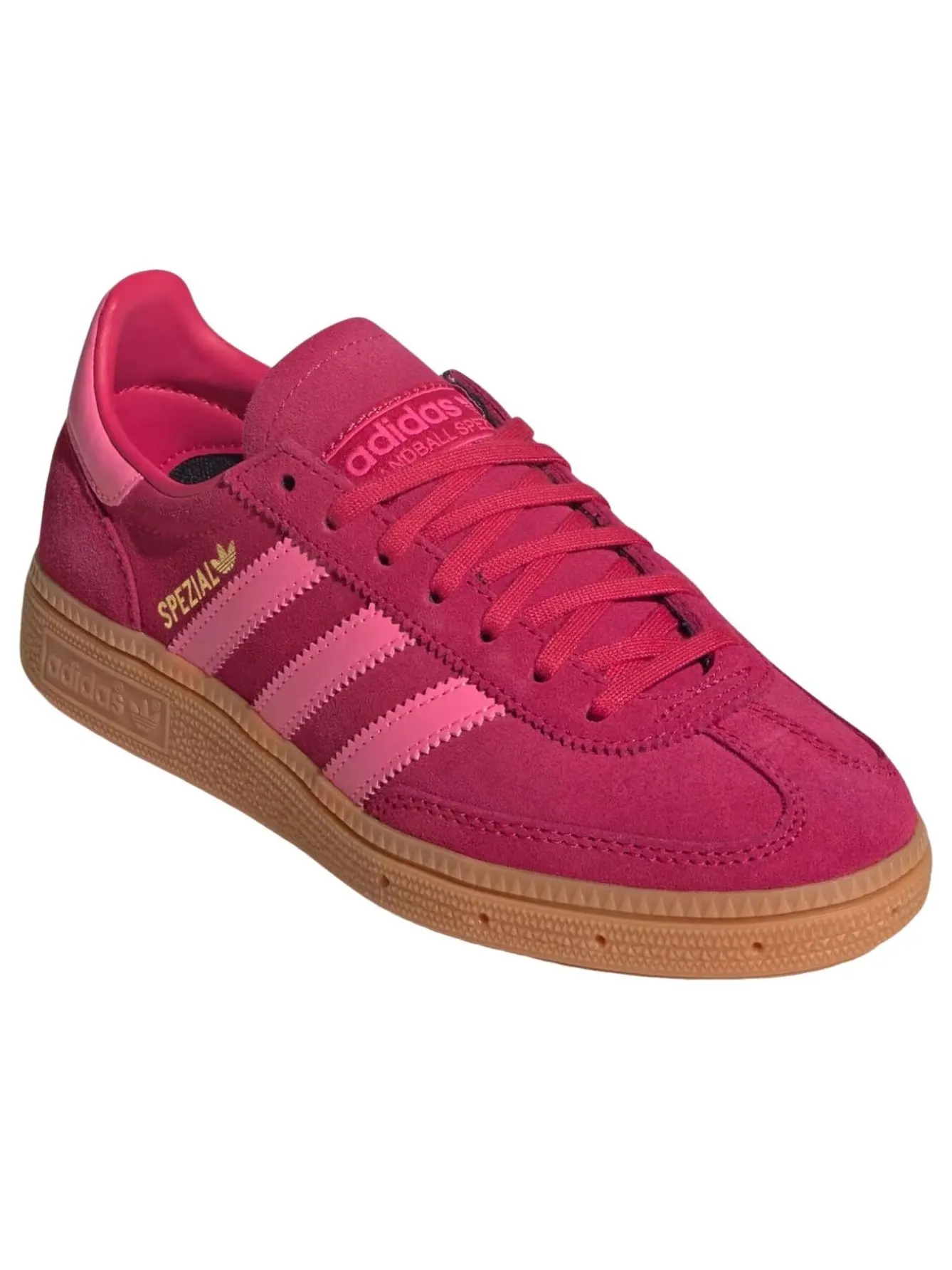 (GS) Adidas Handball Spezial Ruby Red Lucid Pink Gum — изображение 2 из 6, красный/розовый