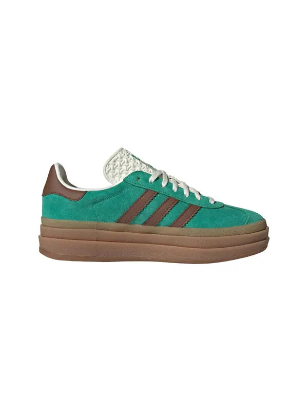 Кроссовки gazelle bold 'green brown' Adidas — изображение 2 из 4, зеленый/коричневый